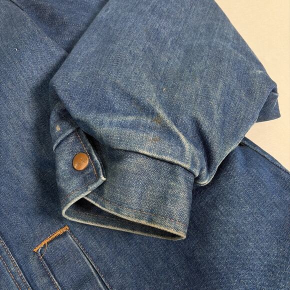 Vintage Wrangler Wrange Coat Denim Corduroy Sherpa Jacket Men’s Sz XXL 74254NV - Picture 4 of 15